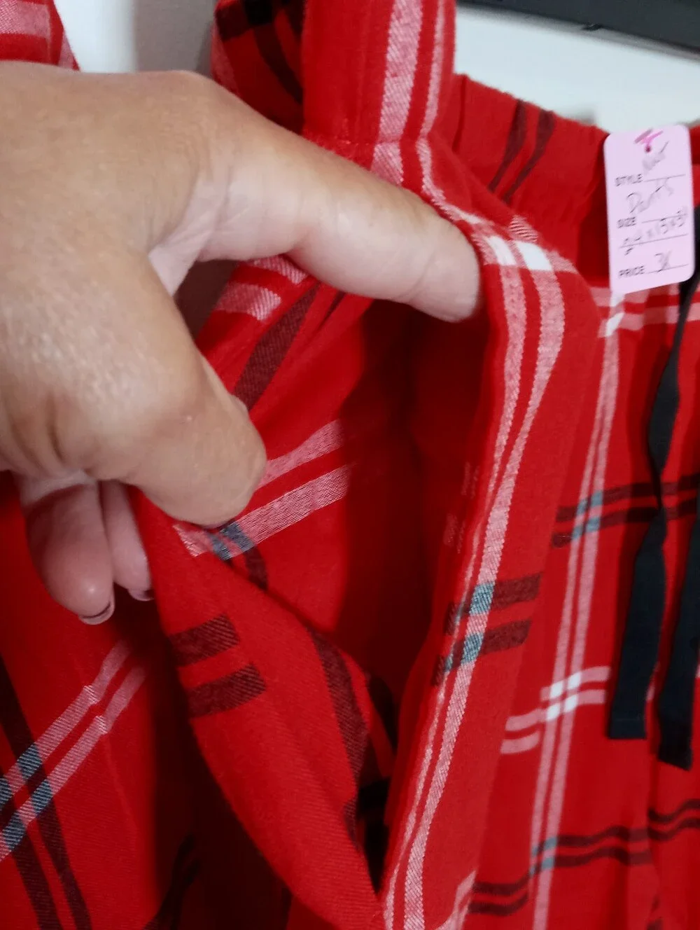 NWT Red Plaid Wondershop  Women's 3X Long Sleeve Pajama Set